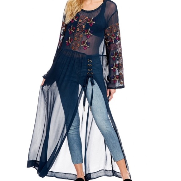 Free People Floral Maxi Top. - Picture 1 of 5